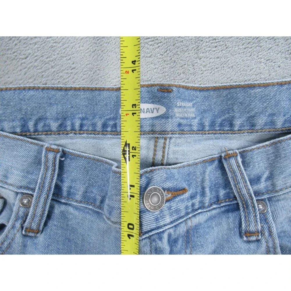 Old Navy Jeans Mens 36x32 (Actual 34x29) Built-In Flex Straight Leg Blue
